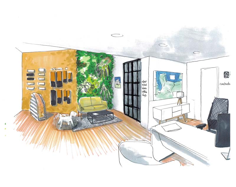 Projet aménagement NMI caen entrée